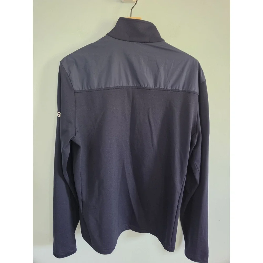 RLX Ralph Lauren Navy Blue Thermal Tech PGA Golf Jacket Quarterzip Medium